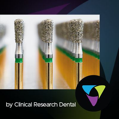 a banner showcasing rows of diamond burs for the article about dental burs' colour identification system