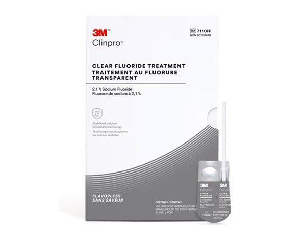 Chargez l'image dans la visionneuse de la galerie, 3m clinpro clear fluoride treatment flavourless 100 pack flavour
