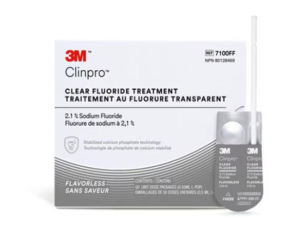 Chargez l'image dans la visionneuse de la galerie, 3m clinpro clear fluoride treatment flavourless 50 pack flavour