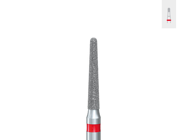 Chargez l'image dans la visionneuse de la galerie, Komet 8856 Tapered Chamfer Diamond Preparation Bur fine grit