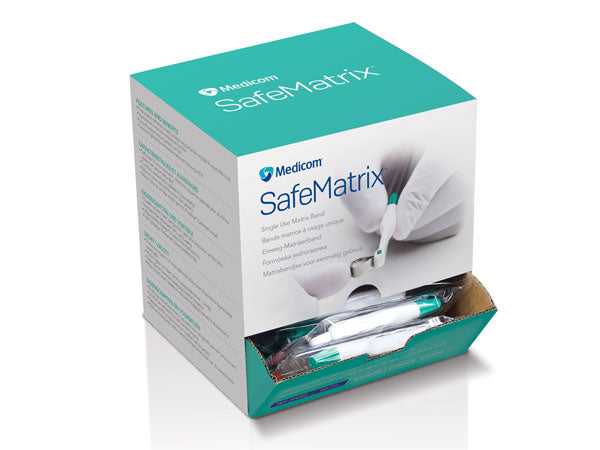 Load image into Gallery viewer, Medicom SafeMatrix matrix bands 4.5 mm green narrow box of 50