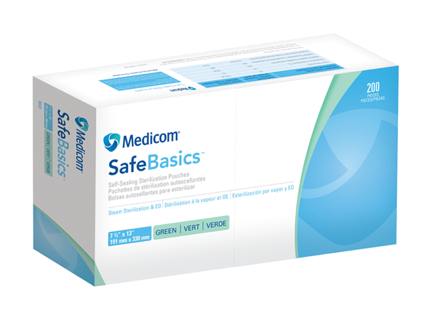 Load image into Gallery viewer, Medicom Self-Sealing Sterilization Pouches 7.5 x 13 inches