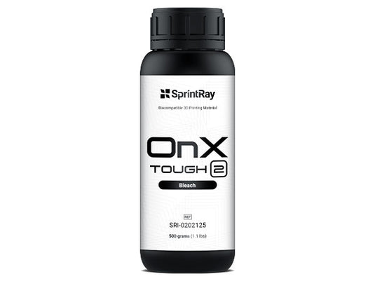 OnX Tough 2 printing resin in shade Bleach