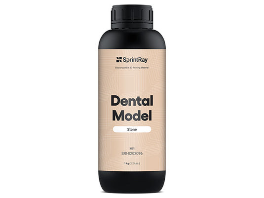 sprintray dental model stone shade