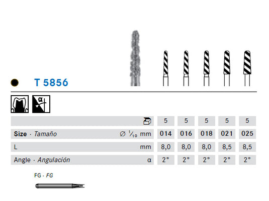 T5856 turbo bur technical details