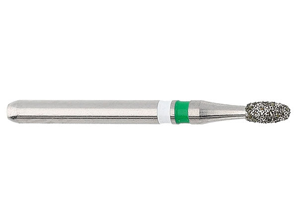 Load image into Gallery viewer, ZR6379 is an egg-shaped coarse (green) diamond for gross contouring and occlusal adjustment