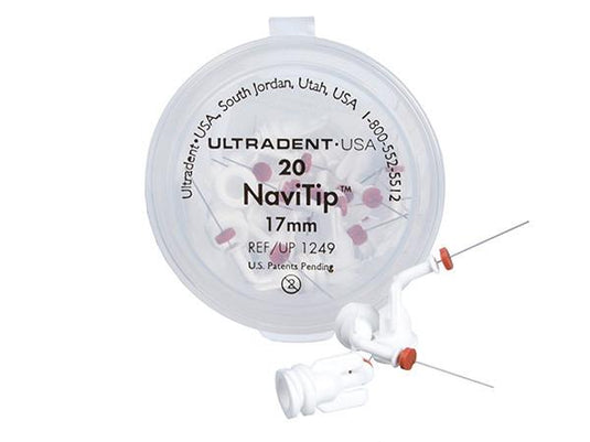 Ultradent NaviTips 30 Gauge 17mm Tip White 20-Pack