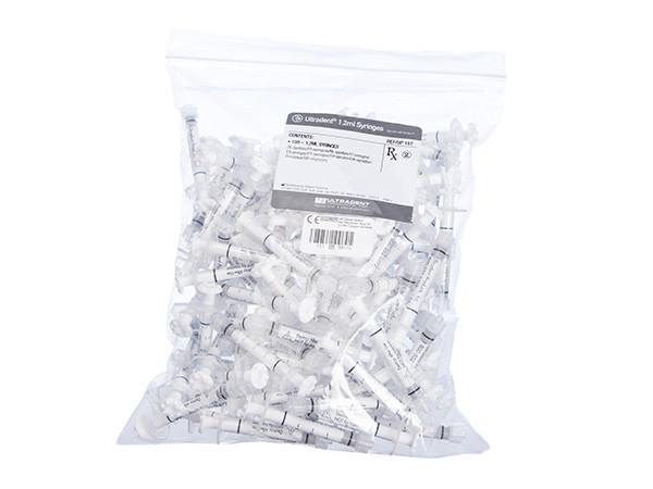 Load image into Gallery viewer, Ultradent 1.2mL Clear Plastic Syringe 100-Pack
