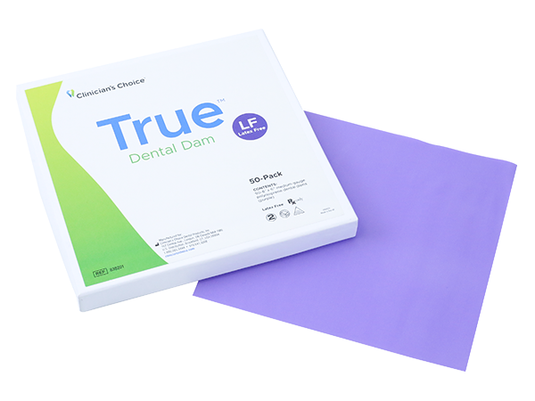 Clinician's Choice True Dental Dam medium gauge latex-free 6x6