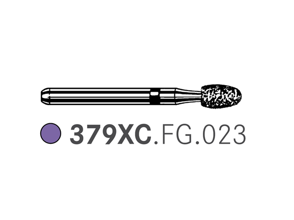 Chargez l'image dans la visionneuse de la galerie, Komet 379XC.FG.023 Deep Purple Diamond Bur