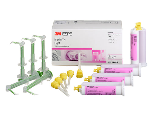 3M™ ESPE™ Imprint™ 4 Light Body Refill, 71488, four 50 mL cartridges