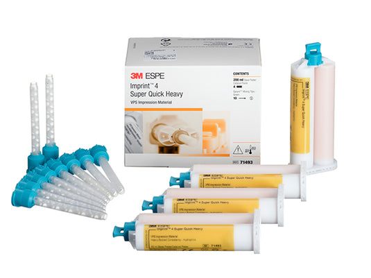 3M™ ESPE™ Imprint™ 4 Super Quick Heavy Body Refill, 71493, four 50 mL cartridges