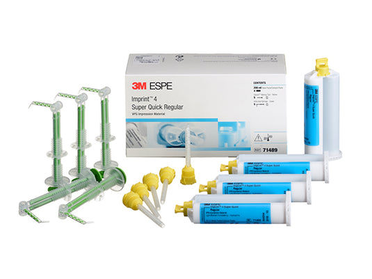 3M™ ESPE™ Imprint™ 4 Super Quick Regular Body Refill, 71489, four 50 mL cartridges