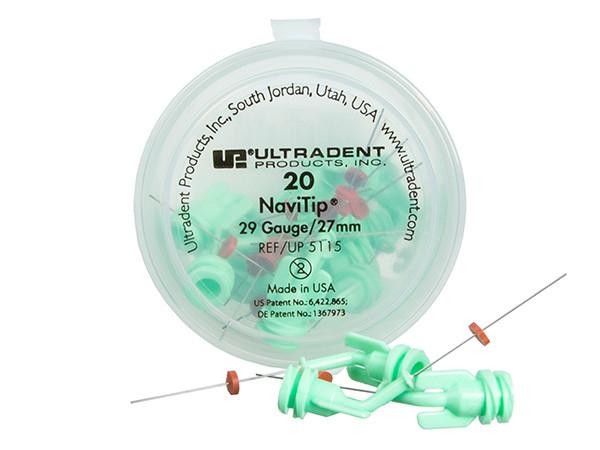 Chargez l'image dans la visionneuse de la galerie, Ultradent NaviTips 29 Gauge 27mm Tip Green 20-Pack