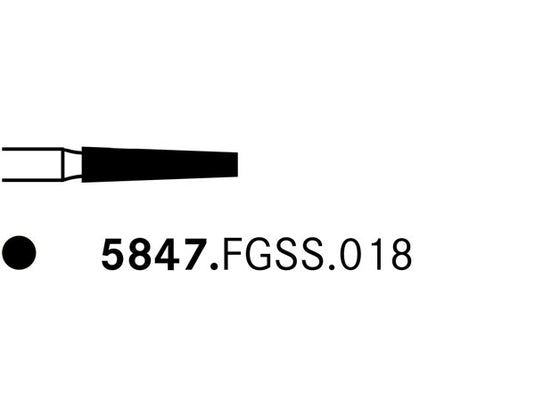 Komet 5847.FGSS.018 Diamond Preparation Bur