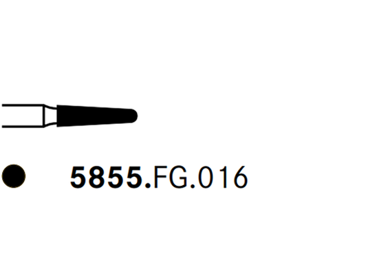 Komet 5855.FG.016 Diamond Preparation Bur
