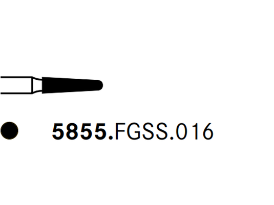 Komet 5855.FGSS.016 Diamond Preparation Bur