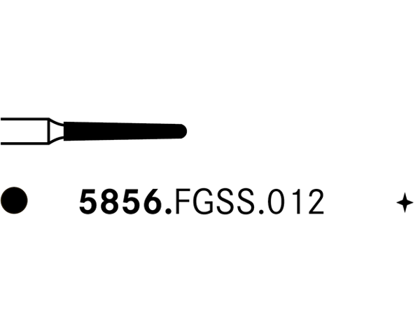Load image into Gallery viewer, Komet 5856.FGSS.012 Diamond Bur
