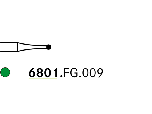 Komet 6801.FG.009 Diamond Bur
