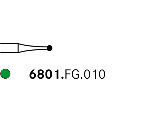 Komet 6801.FG.010 Diamond Bur