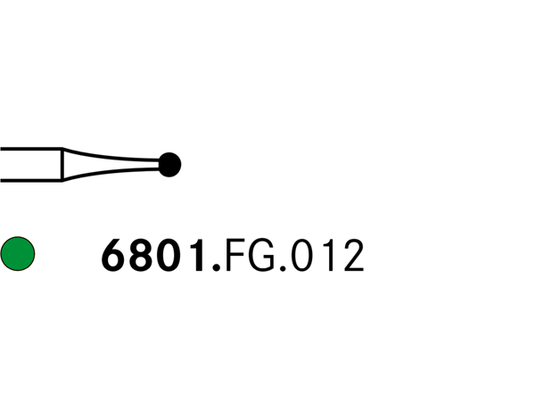 Komet 6801.FG.012 Diamond Bur