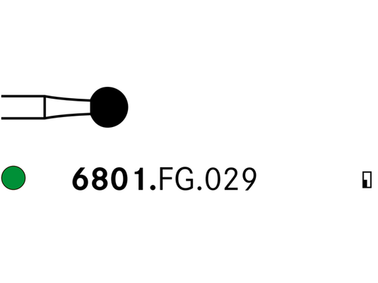 Komet 6801.FG.029 Diamond Bur