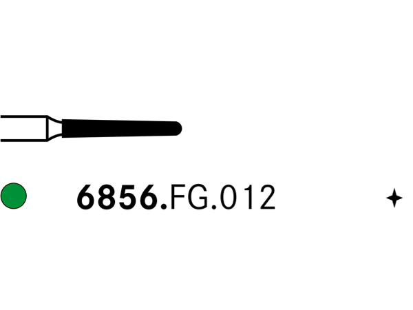 Load image into Gallery viewer, Komet 6856.FG.012 Diamond Bur