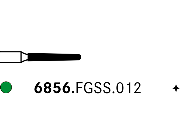 Load image into Gallery viewer, Komet 6856.FGSS.012 Diamond Bur