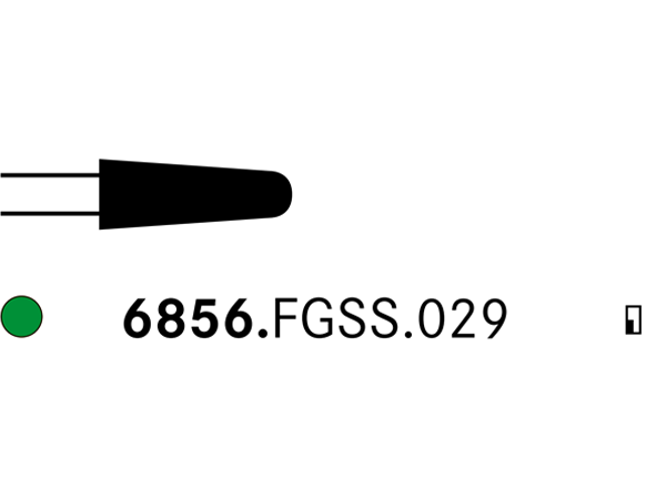 Load image into Gallery viewer, Komet 6856.FGSS.029 Diamond Bur