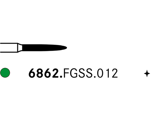 Komet 6862.FGSS.012 Diamond Bur