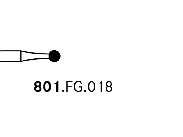 Load image into Gallery viewer, Komet 801.FG.018 Diamond Preparation Bur