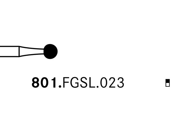 Load image into Gallery viewer, Komet 801.FGSL.023 Diamond Preparation Bur