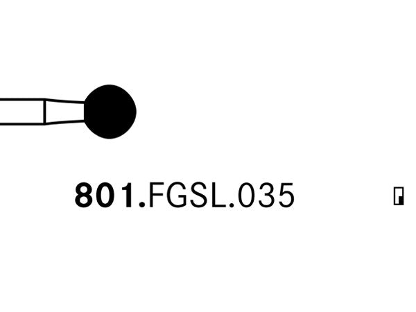 Load image into Gallery viewer, Komet 801.FGSL.035 Diamond Preparation Bur
