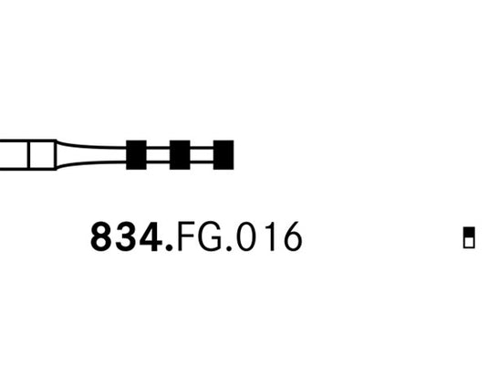 Komet 834.FG.016 Diamond Preparation Bur