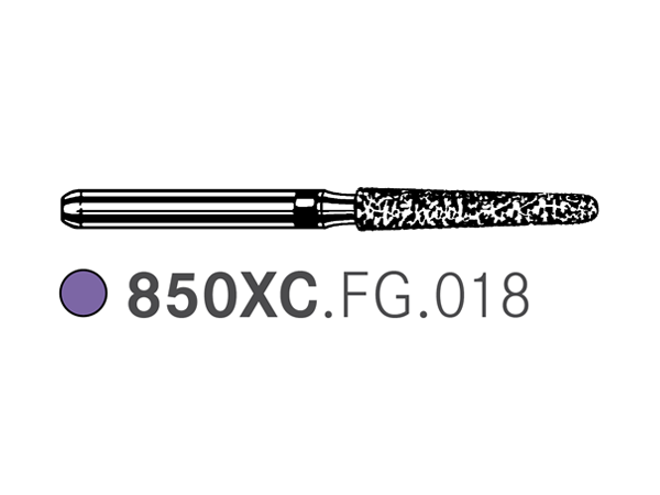 Chargez l'image dans la visionneuse de la galerie, Komet 850XC.FG.018 Deep Purple Diamond Bur
