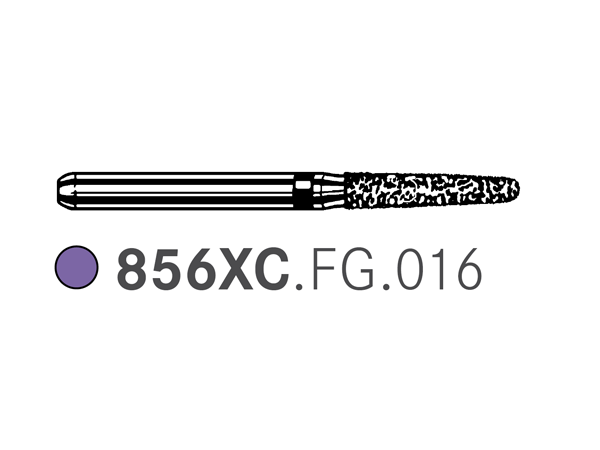 Load image into Gallery viewer, Komet 856XC.FG.016 Deep Purple Diamond Bur