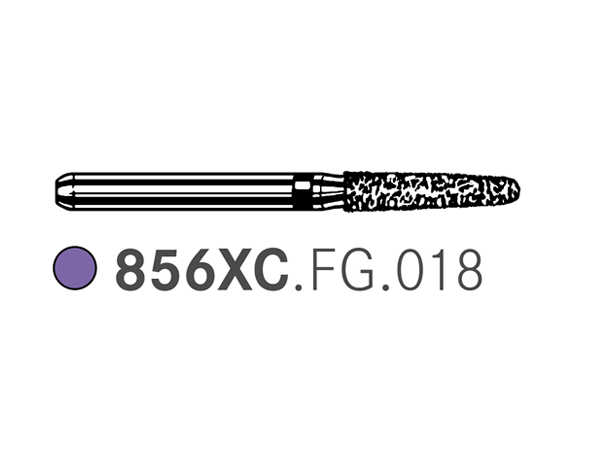 Load image into Gallery viewer, Komet 856XC.FG.018 Deep Purple Diamond Bur
