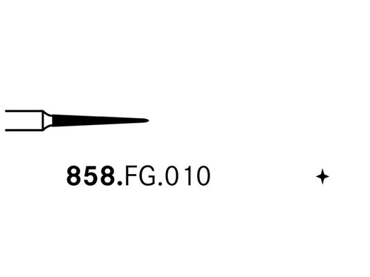 Komet 858.FG.010 Diamond Preparation Bur