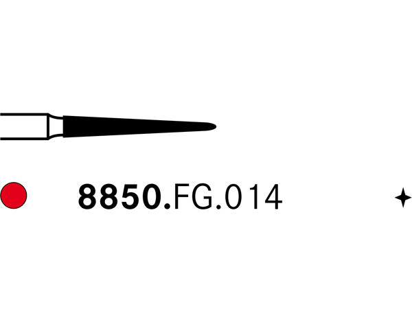 Load image into Gallery viewer, Komet 8850.FG.014 Diamond Bur