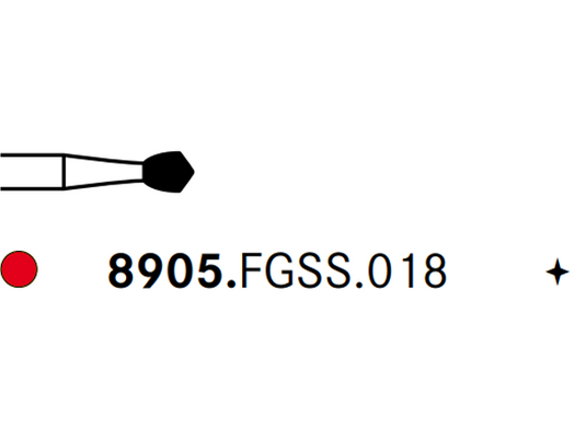 Komet 8905.FGSS.018 Diamond Bur