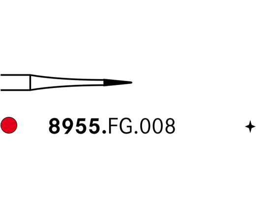 Komet 8955.FG.008 Diamond Bur
