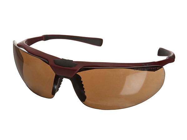 Load image into Gallery viewer, Ultratech Maroon Frame Brown Lens Glasses
