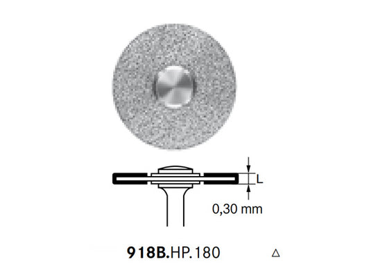 Komet 918B.HP.180 Diamond IPR Disc