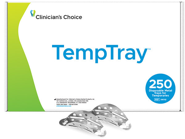 Load image into Gallery viewer, Clinician&#39;s Choice TempTray Metal Temporary Impression Tray 250-pack
