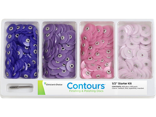 Clinician's Choice Contour Finishing and Polishing Discs Half Inch Starter Kit