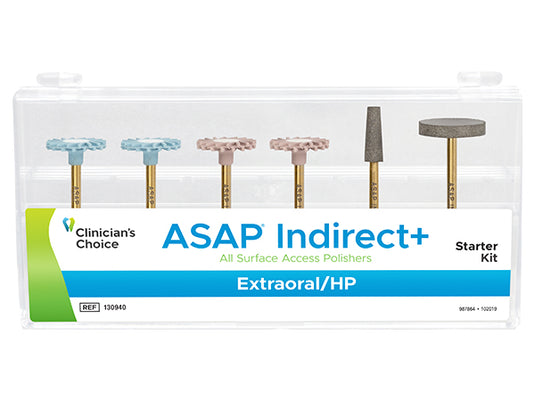 Clinician's Choice ASAP INDIRECT+ All Surface Access Polishers Extraoral Starter Kit