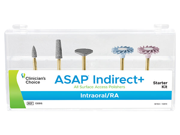 Clinician's Choice ASAP INDIRECT+ All Surface Access Polishers IntraOral Starter Kit