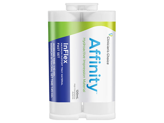 Clinician's Choice® Affinity™ InFlex Maximum Support Tray Material 120 mL cartridge