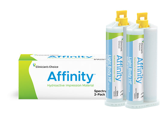 Clinician's Choice® Affinity™ Light Body HF Hydroactive Impression Material 2-pack