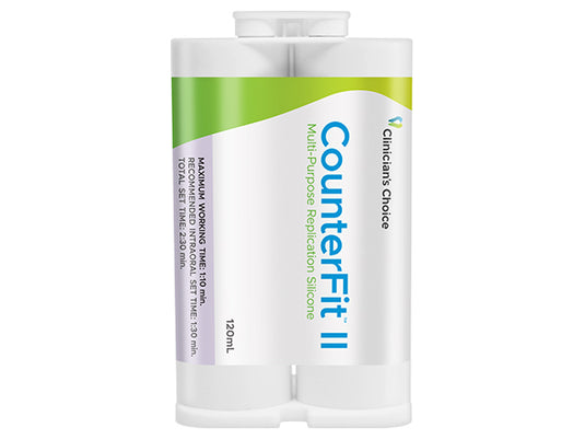 Clinician's Choice® CounterFit™ II Multi-Purpose Replication Silicone 120 mL cartridge